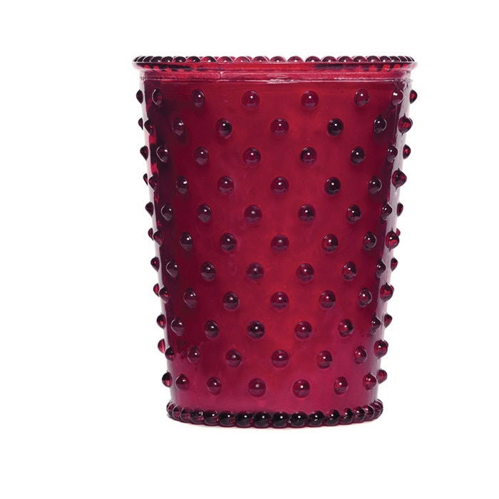 Simpatico Simpatico Hobnail #32 Cranberry Glass Candle 454g