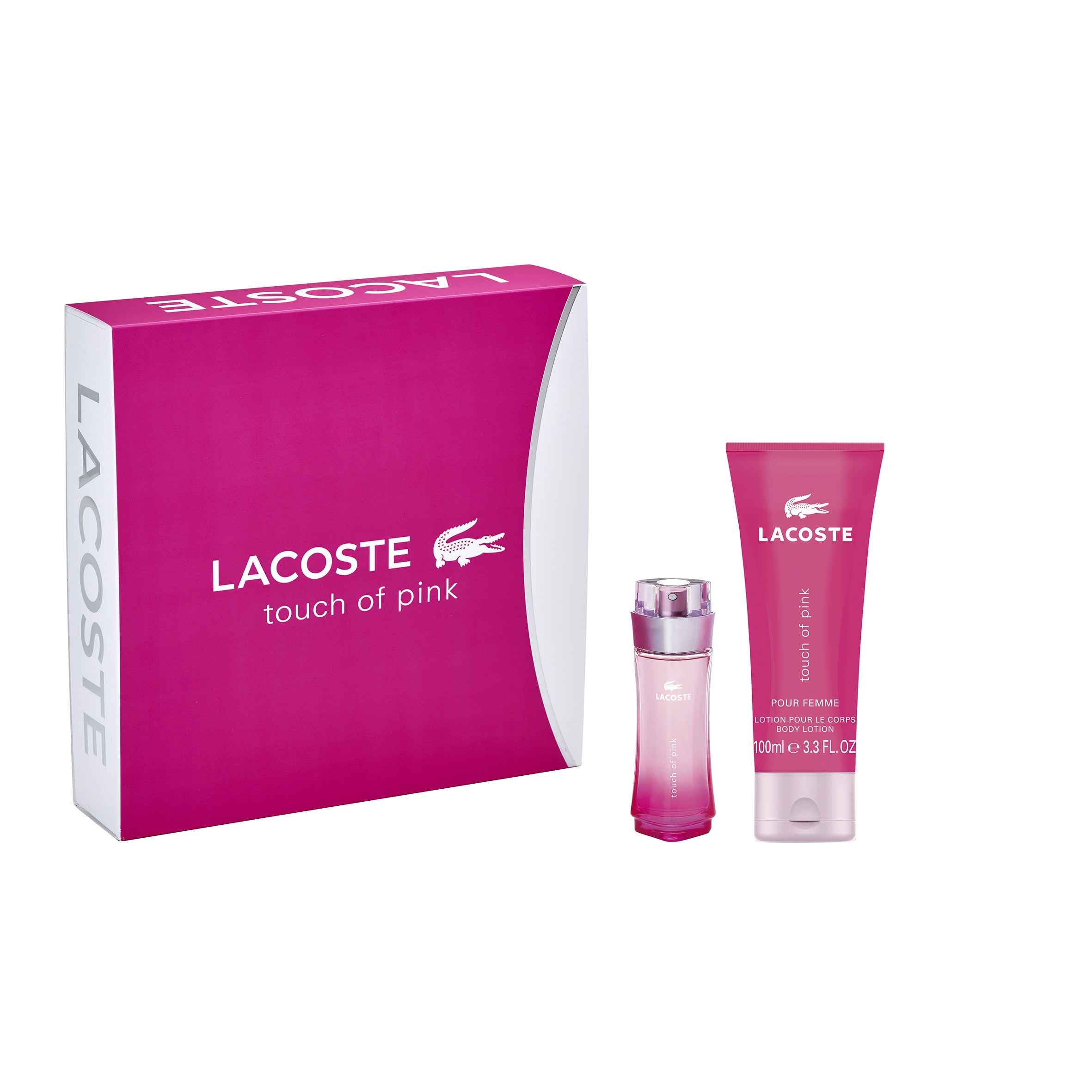 pink lacoste perfume gift set