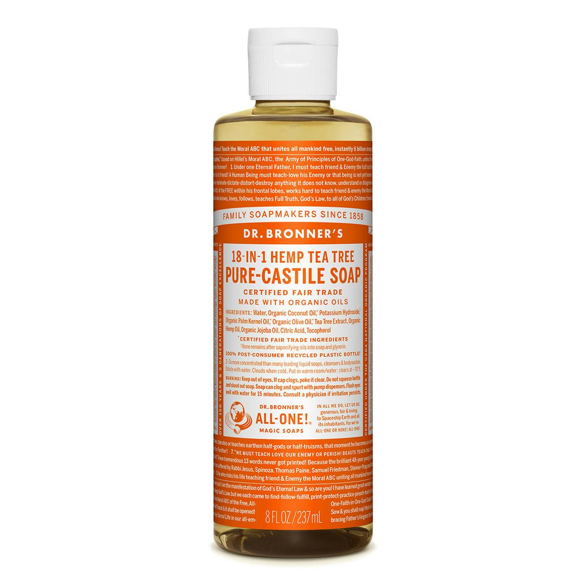 Dr Bronner Tea Tree Castile Liquid Soap 237ml The Fragrance Shop The Fragrance Shop