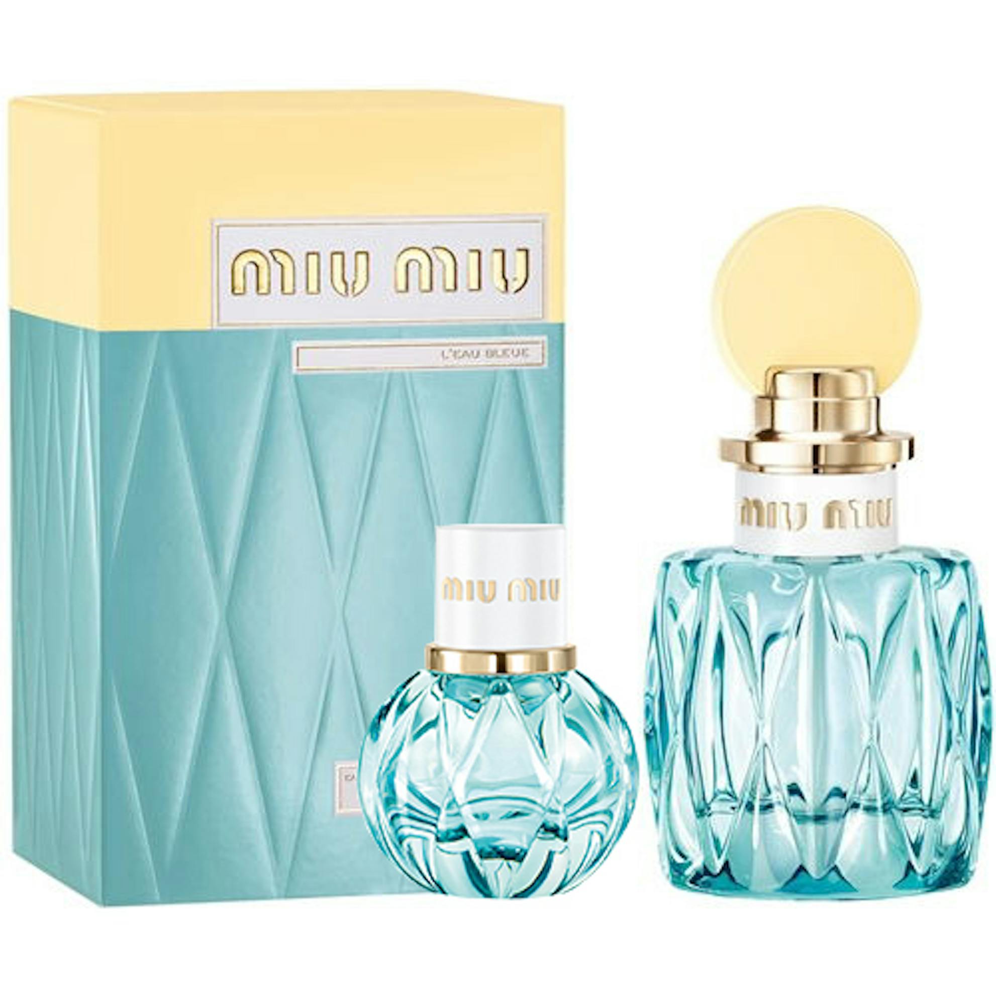 Miu Miu L’eau Bleue Eau De Parfum Gift Set | 100ml | The Fragrance Shop ...