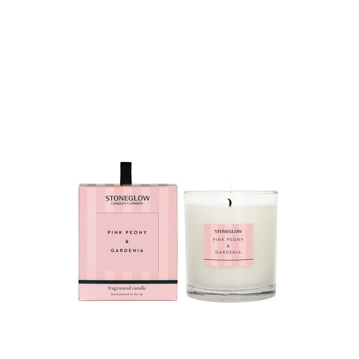 Stoneglow Pink Peony & Gardenia Stone Glow Modern Classica Pink Peony & Gardenia Candle 200g