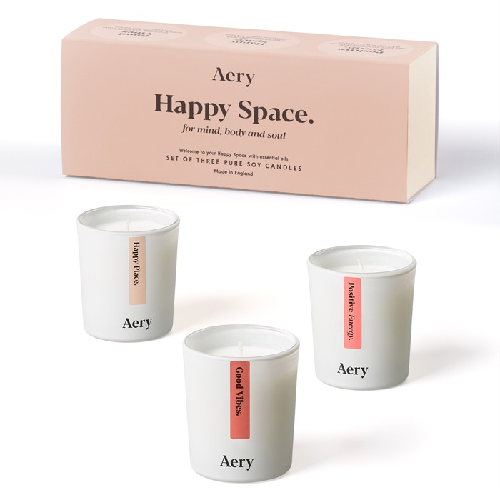 Aery Aromatherapy Aery Happy Space 3 x Candle Gift Set