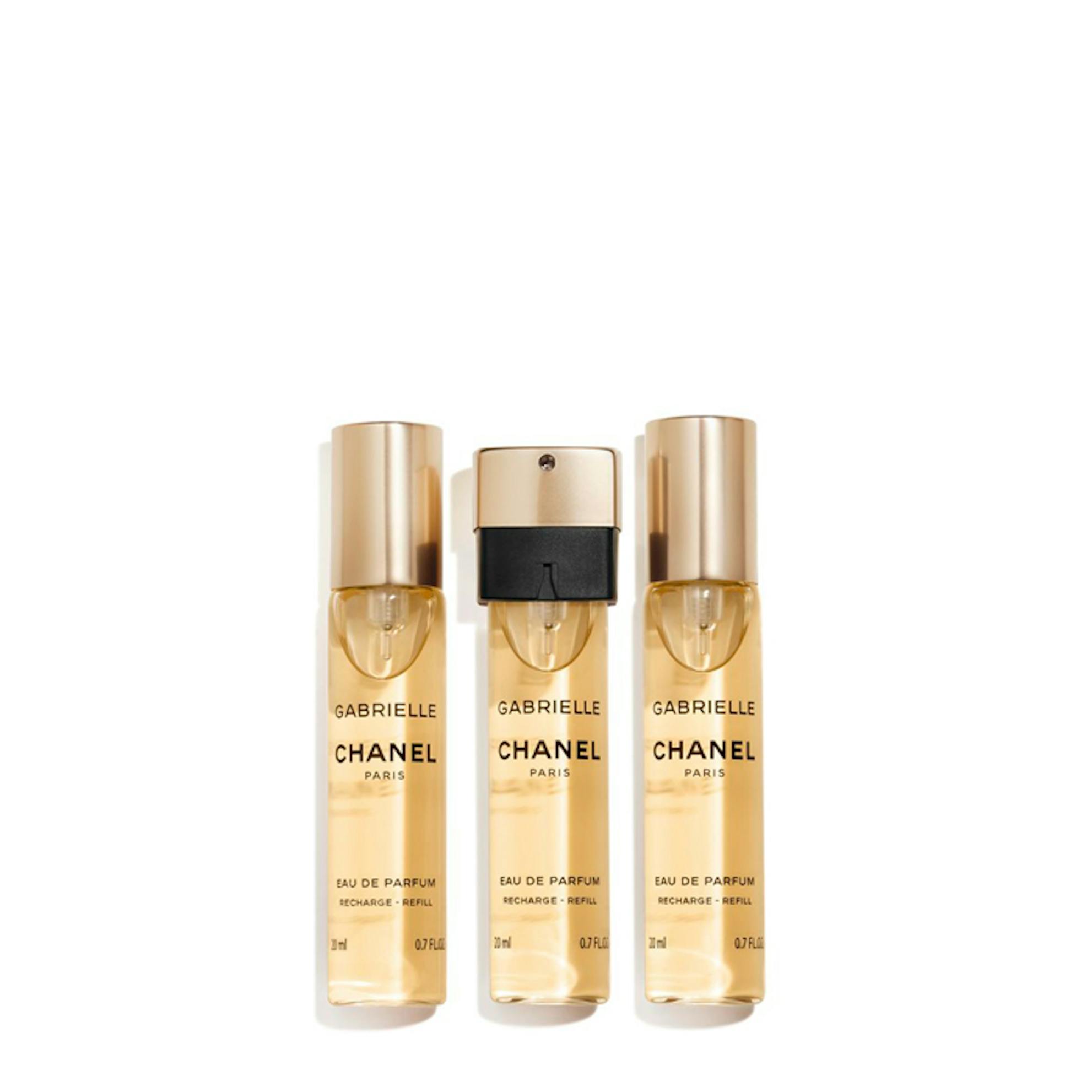 heroin godtgørelse igennem Chanel Gabrielle Eau De Parfum 3 x 20ml Refillable Spray | The Fragrance  Shop