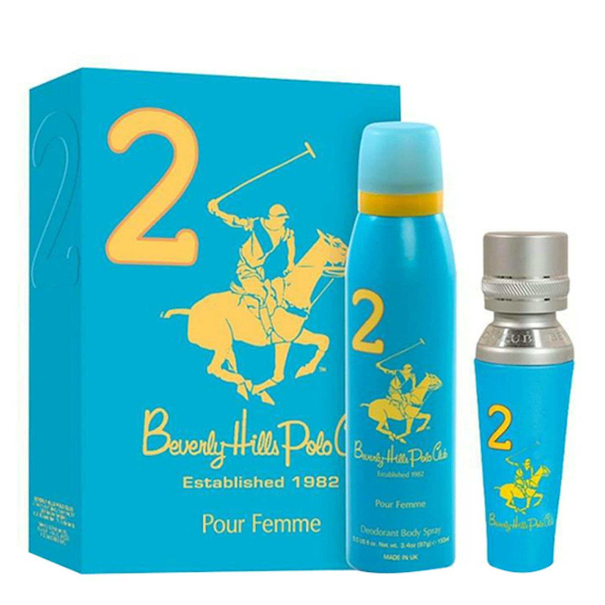 Beverly Hills Polo Club 2 Eau De Parfum 100ml Gift Set | The Fragrance Shop