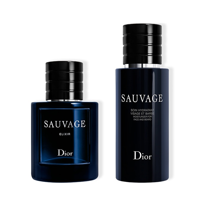 DIOR Sauvage Elixir Duo - 60 ml Men?s Fragrance and 75 ml Moisturiser for Face and Beard