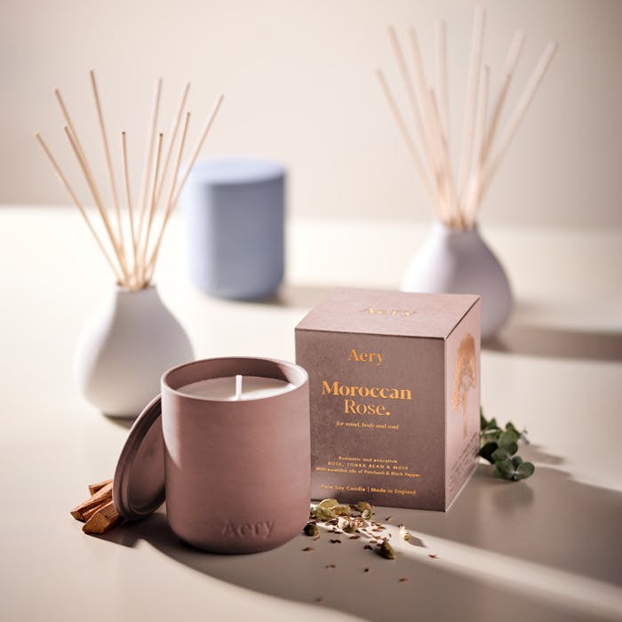 Fernweh Ceramic Moroccan Rose Candle 280ml