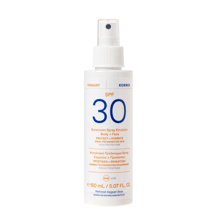 Photos - Sun Skin Care Korres YOGHURT Spray Emulsion Body + Face SPF30 150ml 