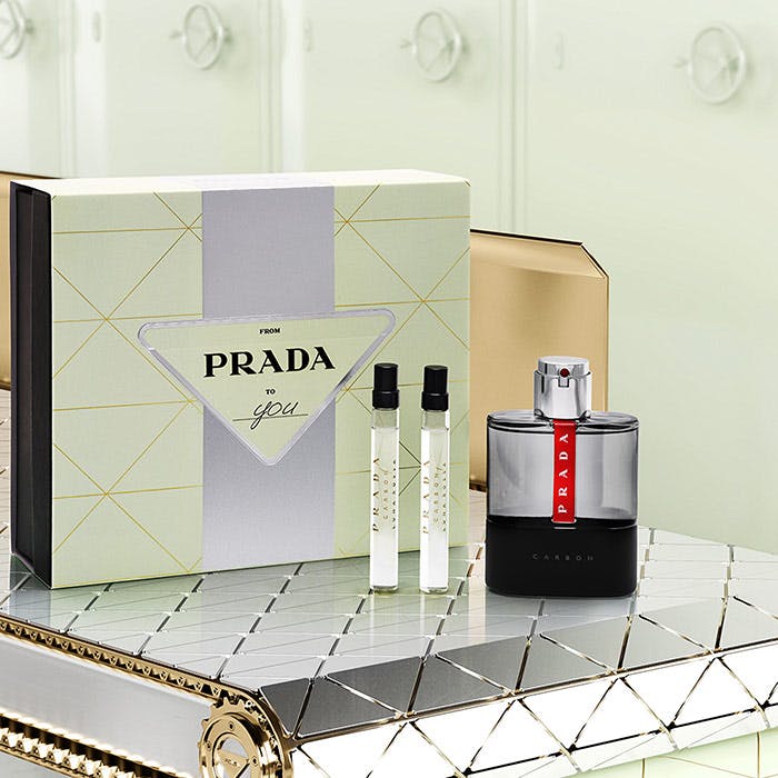 Prada luna rossa store carbon gift set 100ml