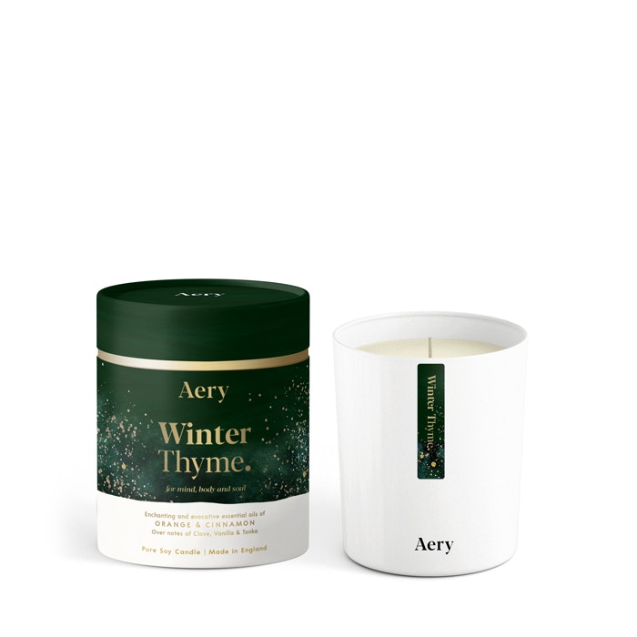 Aery Winter Thyme Orange & Cinnamon 200g Pure Soy Candle