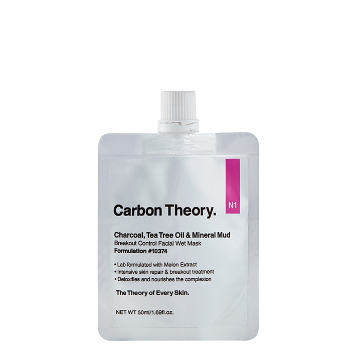 Carbon Theory Carbon Theory Charcoal, Tea Tree Oil & Mineral Mud Breakout Control Facial Wet Mask