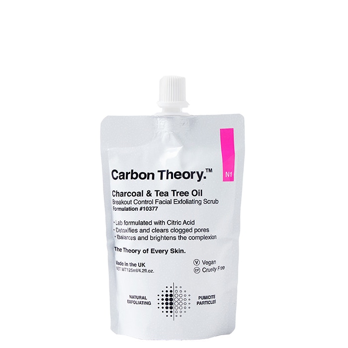 Carbon Theory Carbon Theory Charcoal & Tea Tree Oil Breakout Control Facial Exfoliating Scrub
