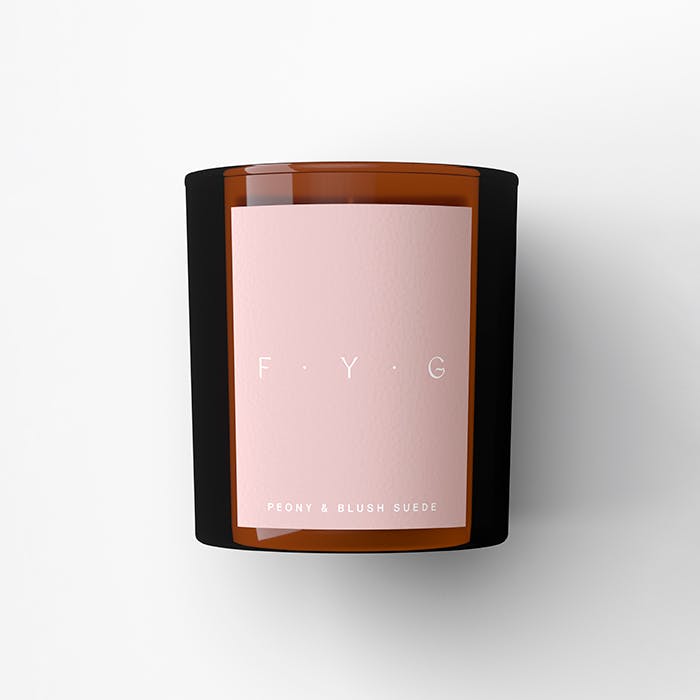 Find Your Glow Back To Basics Peony & Blush Suede Candle