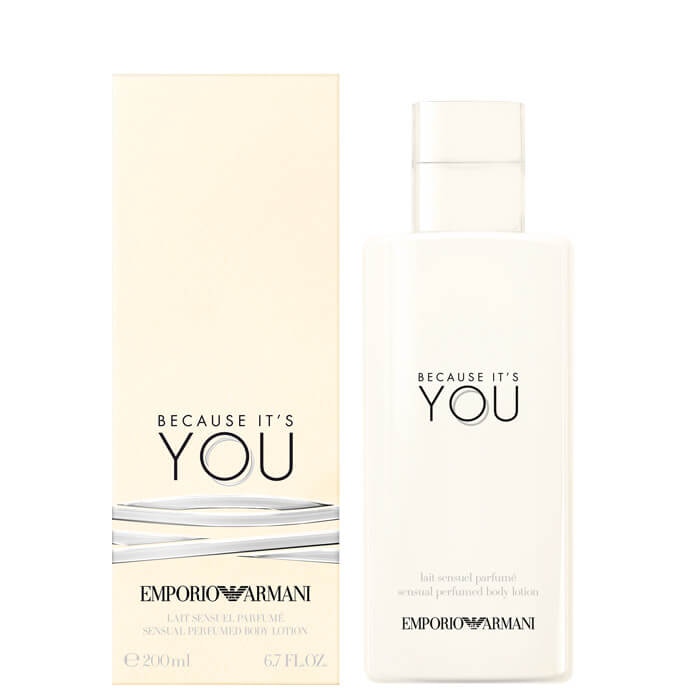 because it's you armani body lotion