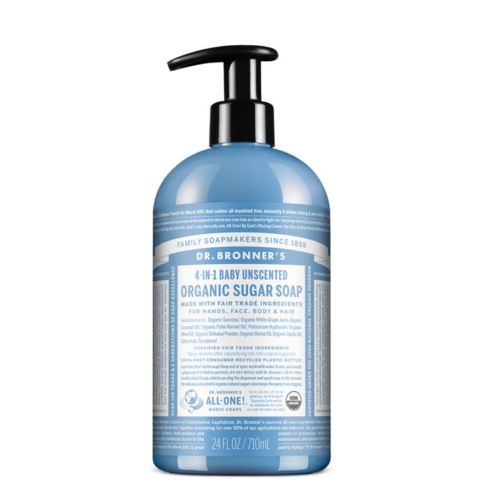 Dr Bronner DR BRONNER Organic Pump Soaps Sugar Baby Unscented 710ml